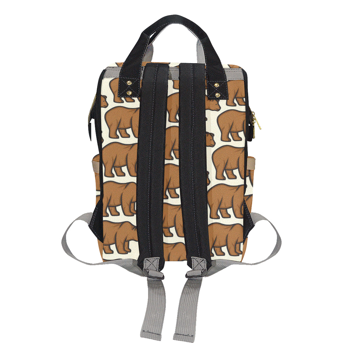 Bear Pattern Print Design BE05 Diaper Bag Backpack