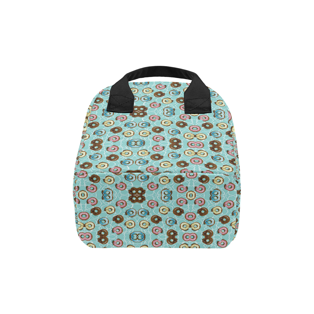 Emoji Donut Print Pattern Insulated Lunch Bag