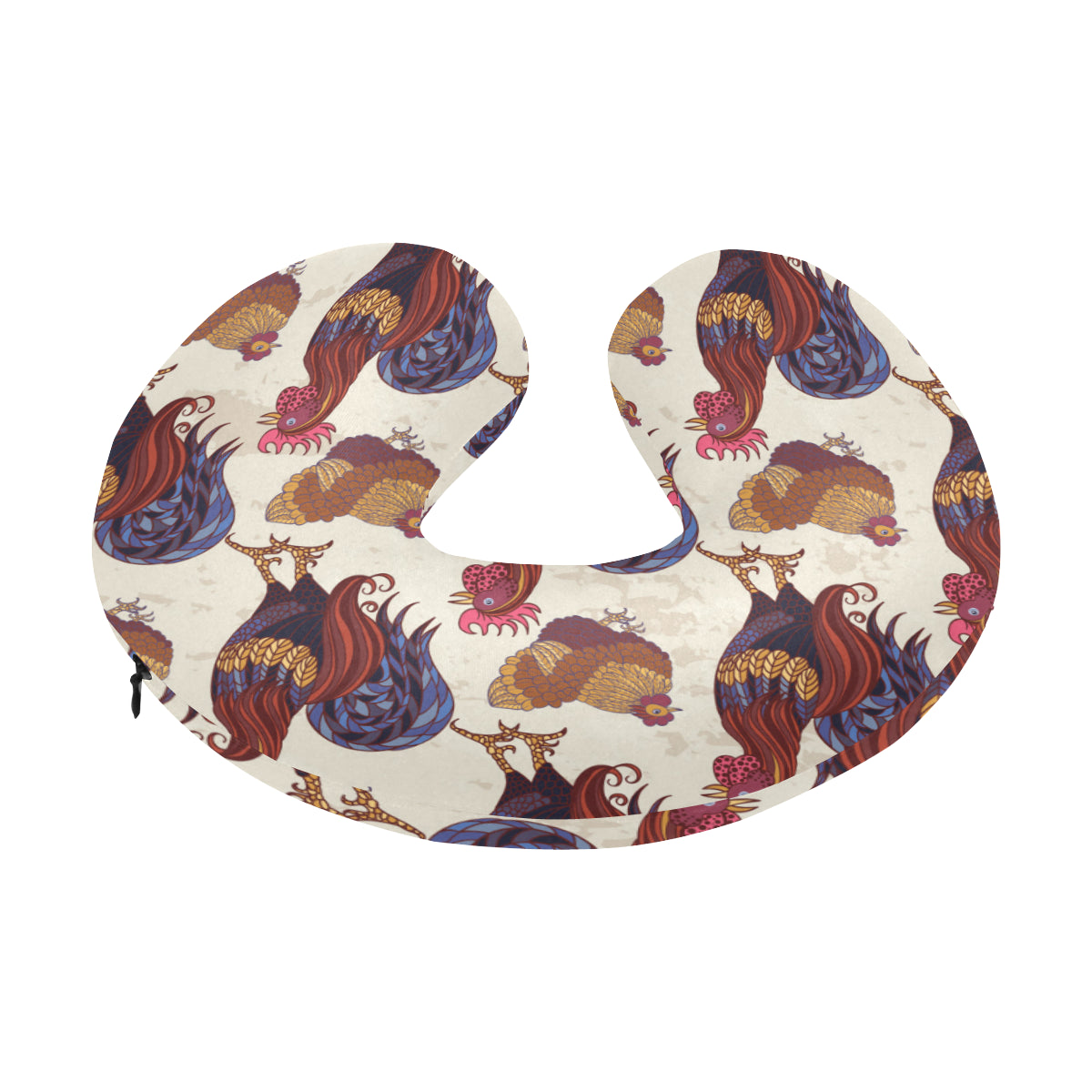 Rooster Pattern Print Design A03 U-Shaped Travel Neck Pillow