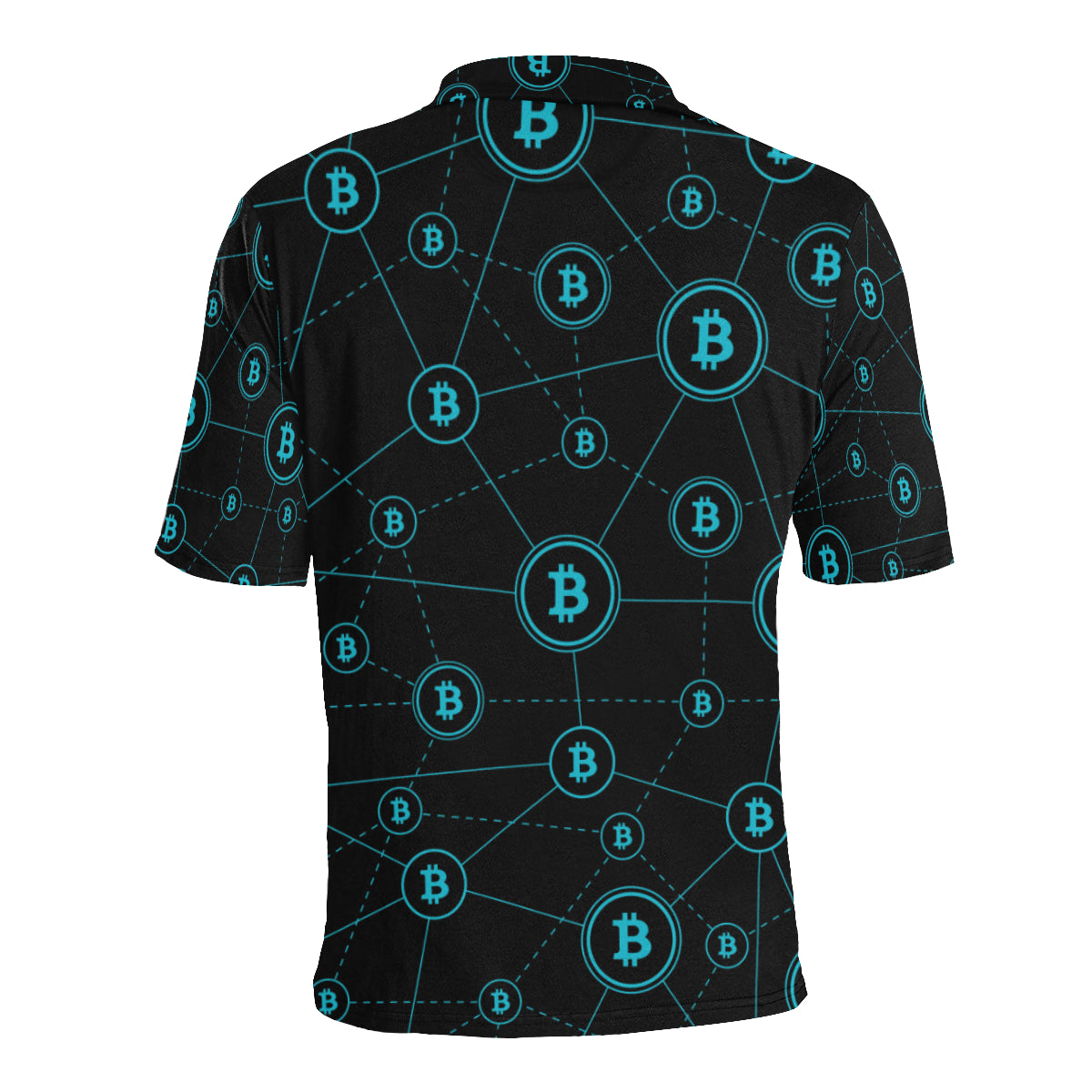 Cryptocurrency Pattern Print Design 01 Men Polo Shirt