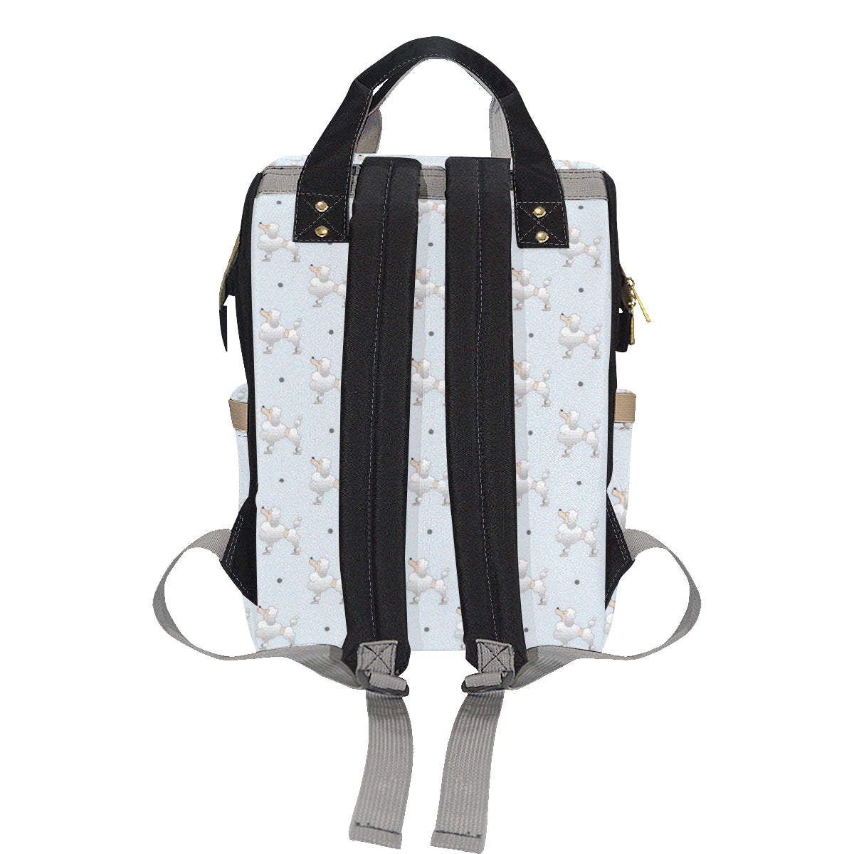 Poodle Pattern Print Design A05 Diaper Bag Backpack