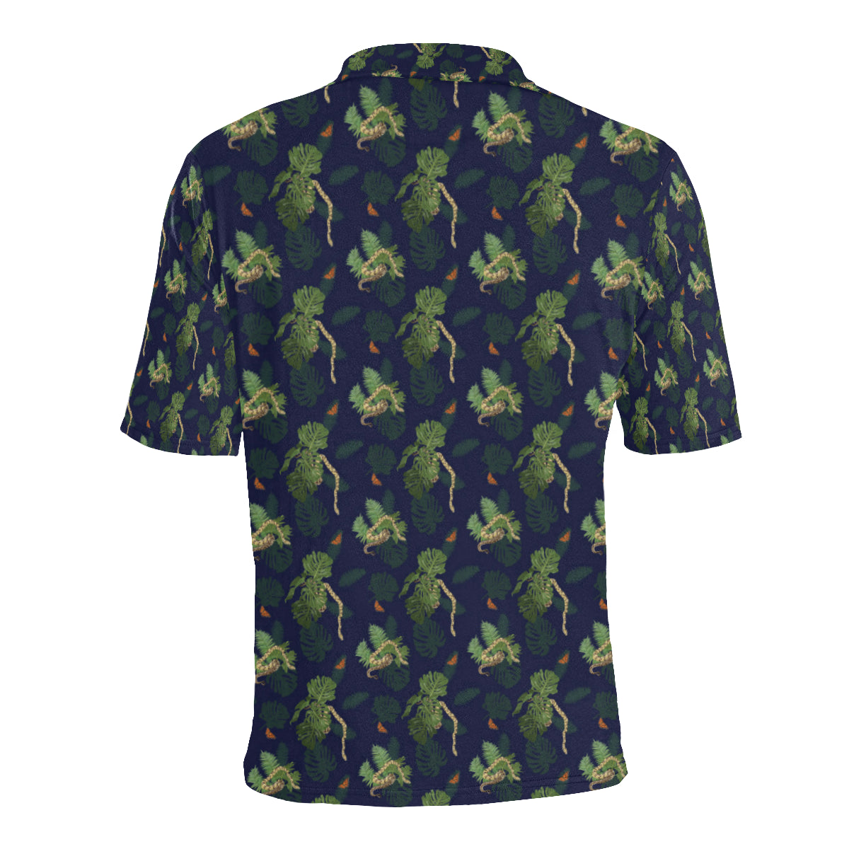 Boa Pattern Print Design 02 Men Polo Shirt