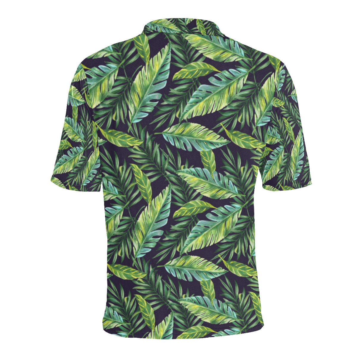Tropical Flower Pattern Print Design TF06 Men Polo Shirt