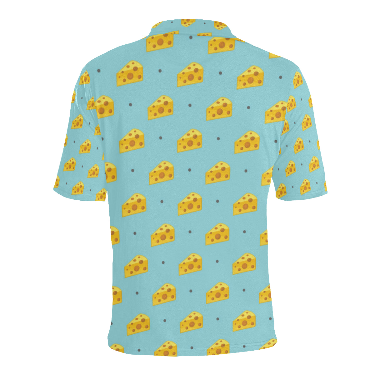 Cheese Pattern Print Design 02 Men Polo Shirt