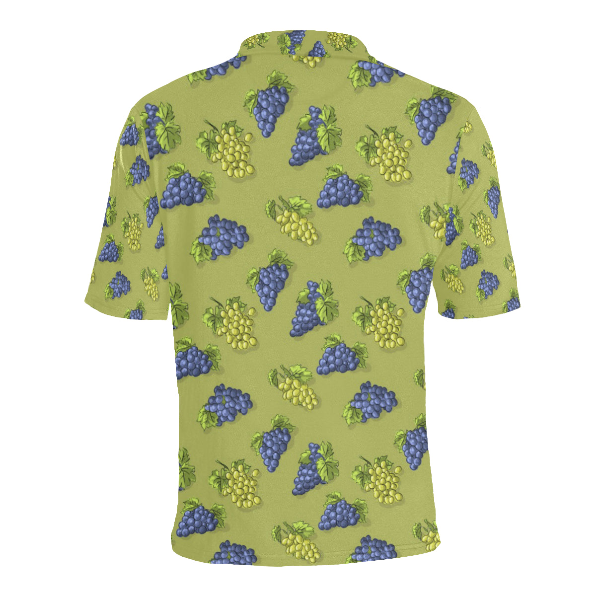 Grape Pattern Print Design GP08 Men Polo Shirt