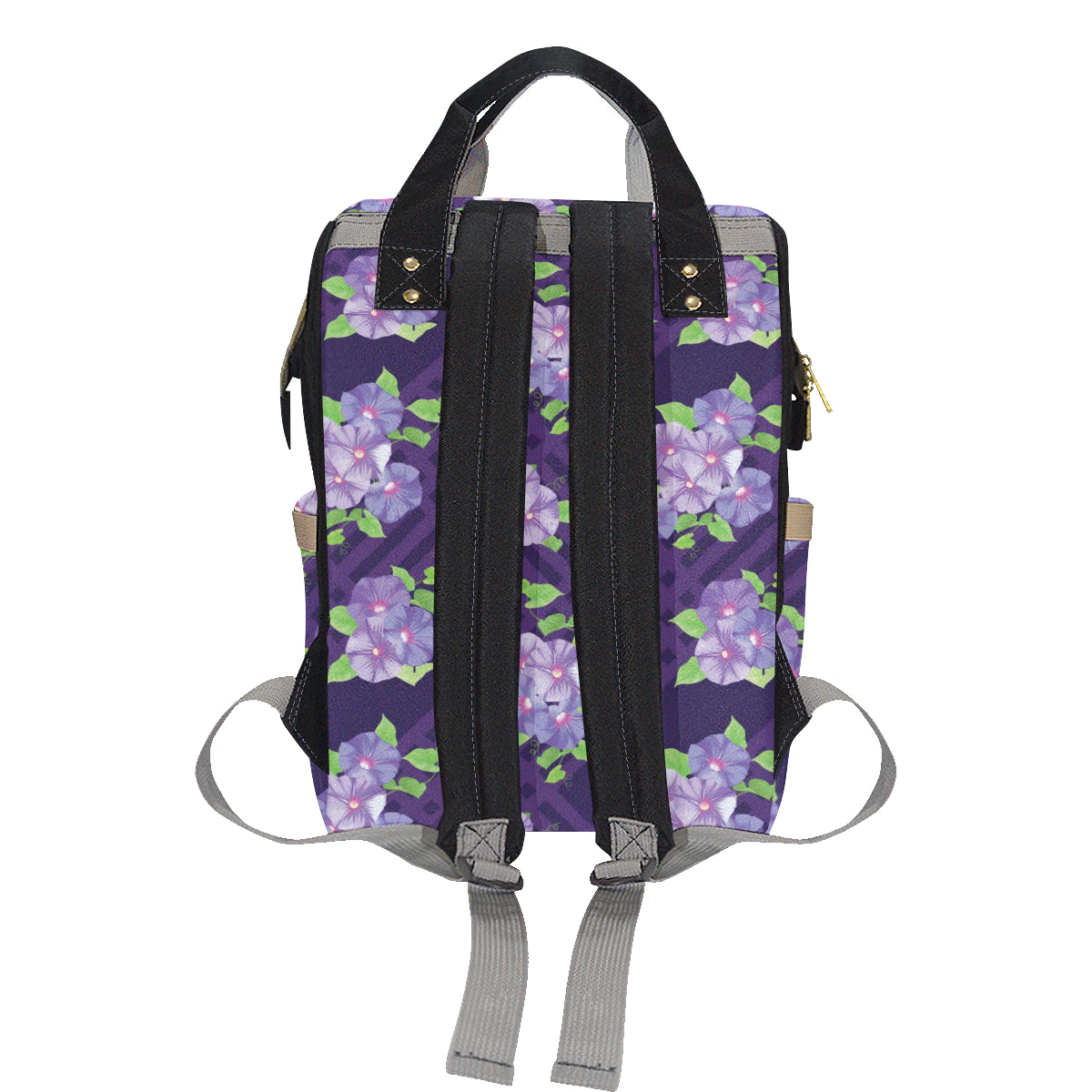 Morning Glory Pattern Print Design MG03 Diaper Bag Backpack