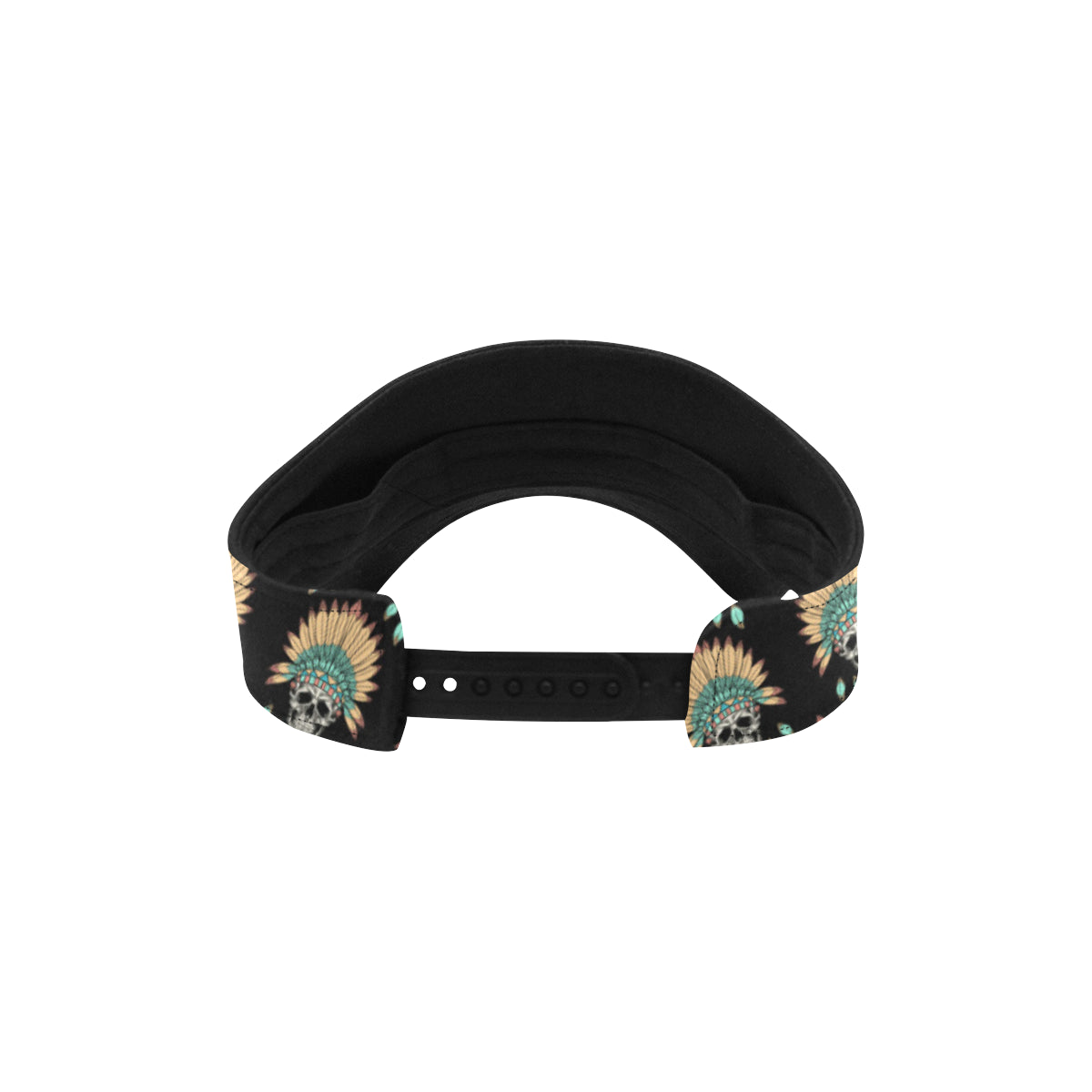 American indian Skull Pattern Unisex Sun Visor