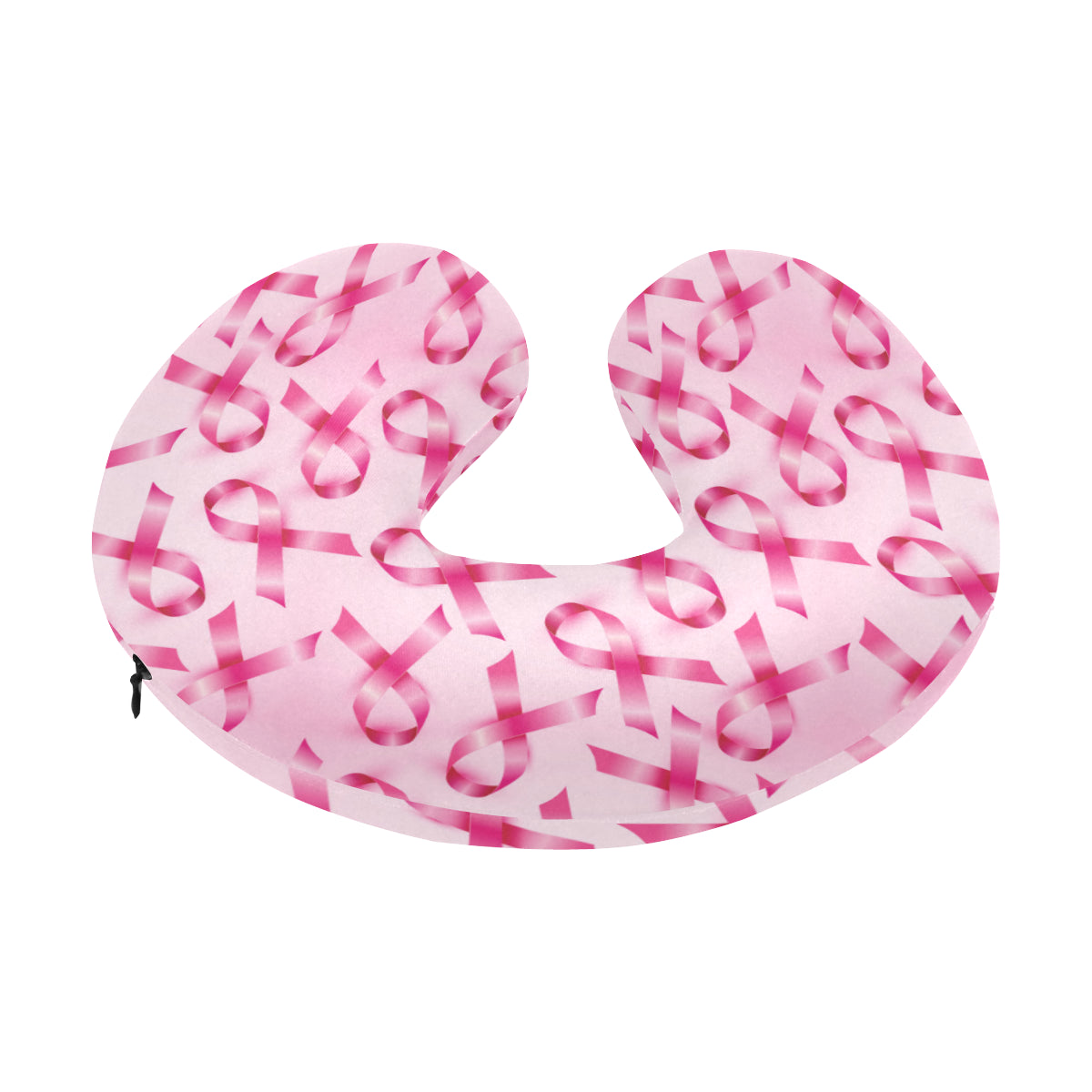 Breast cancer Pattern Print Design 04 U-Shaped Travel Neck Pillow