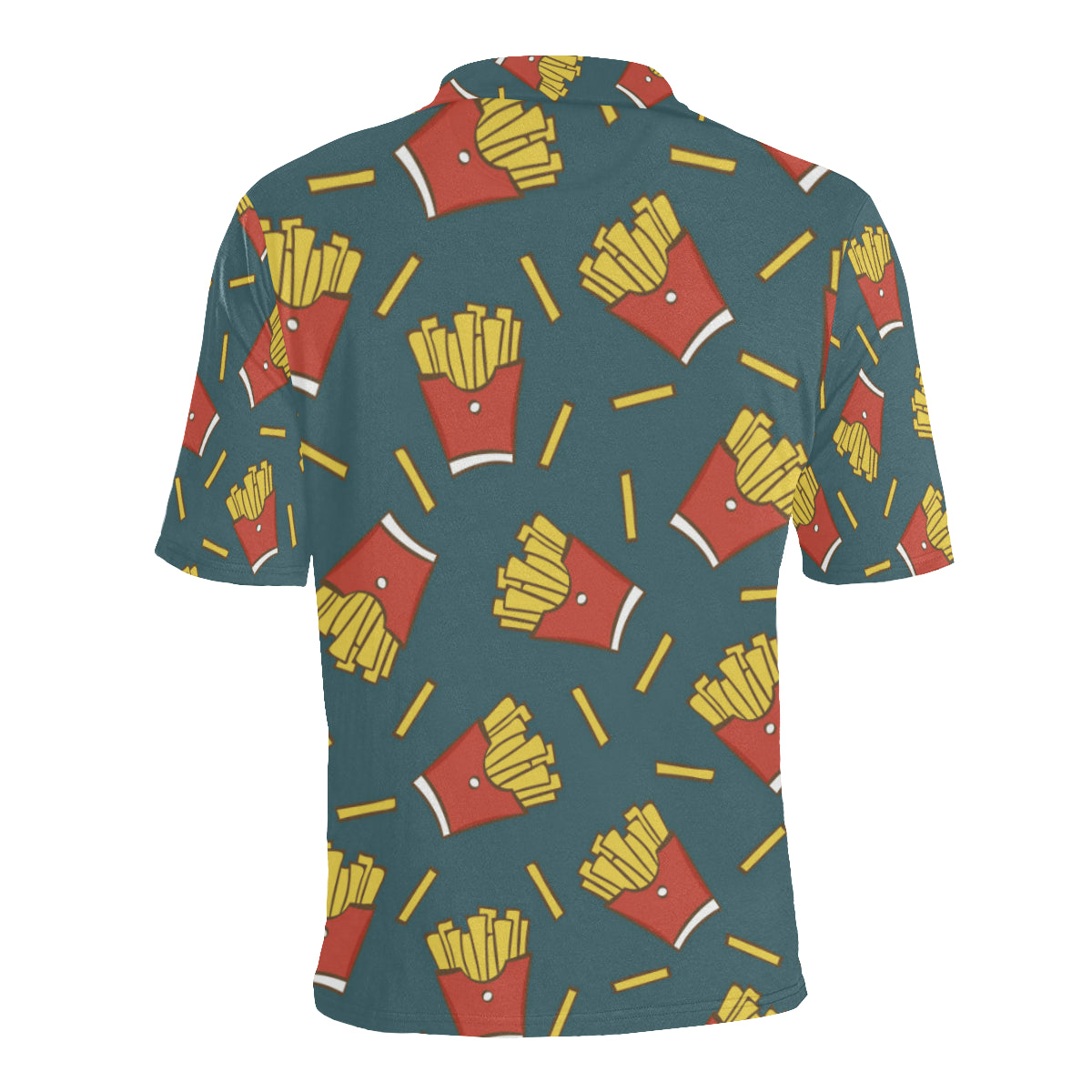 French Fried Pattern Print Design 04 Men Polo Shirt