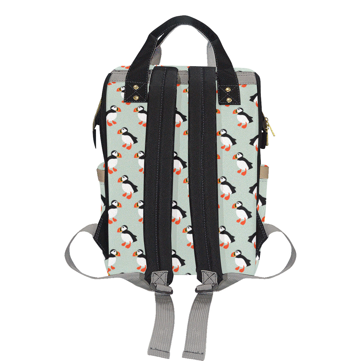 Puffin Pattern Print Design A03 Diaper Bag Backpack