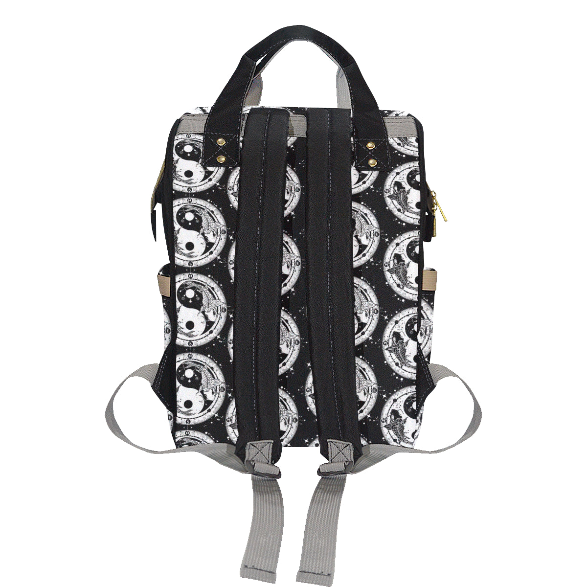 Yin Yang Koi Fish Diaper Bag Backpack