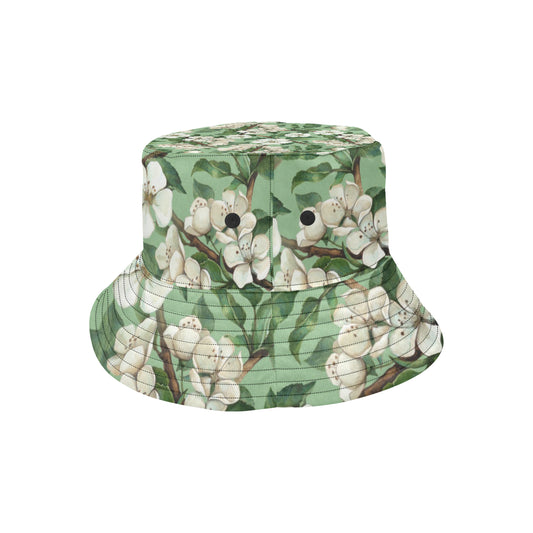 Apple blossom Pattern Print Design AB02 Unisex Bucket Hat