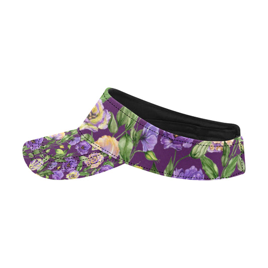Lisianthus Pattern Print Design LT03 Unisex Sun Visor