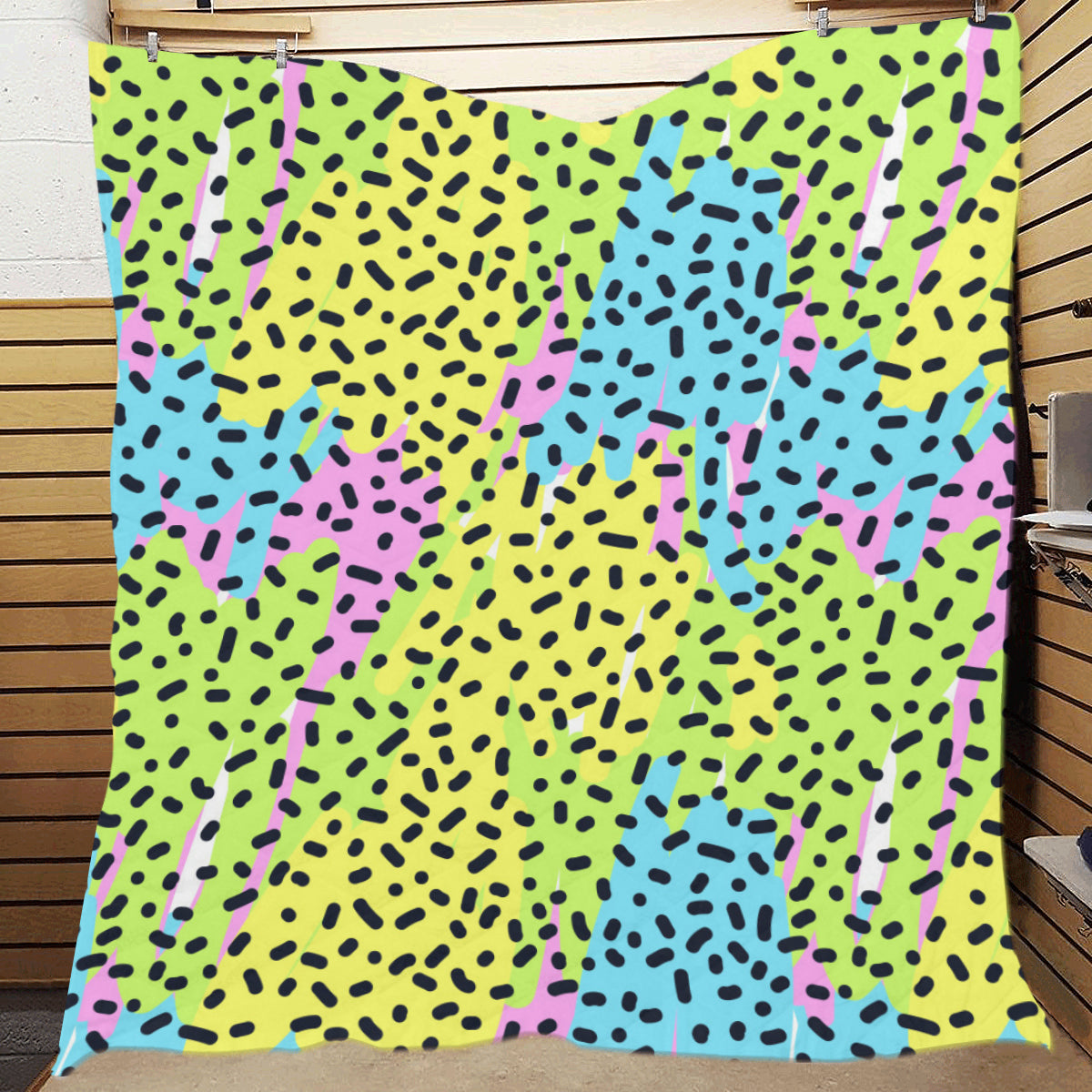 90s Pattern Print Design 2 Premium Quilt