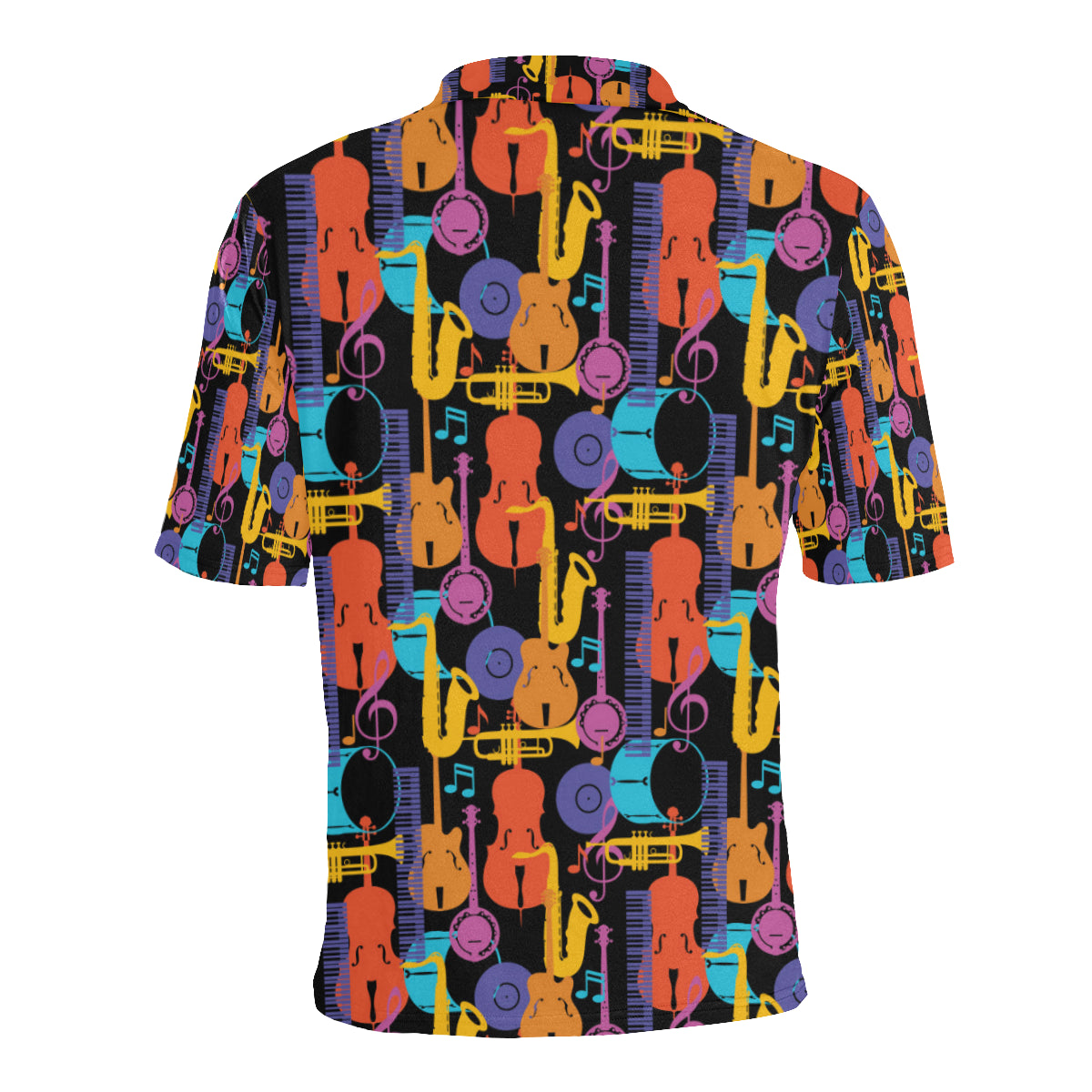 Jazz Pattern Print Design 03 Men Polo Shirt