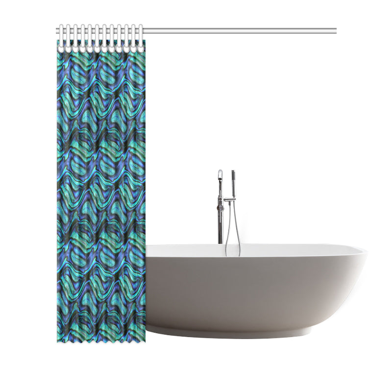 Abalone Pattern Print Design 02 Shower Curtain