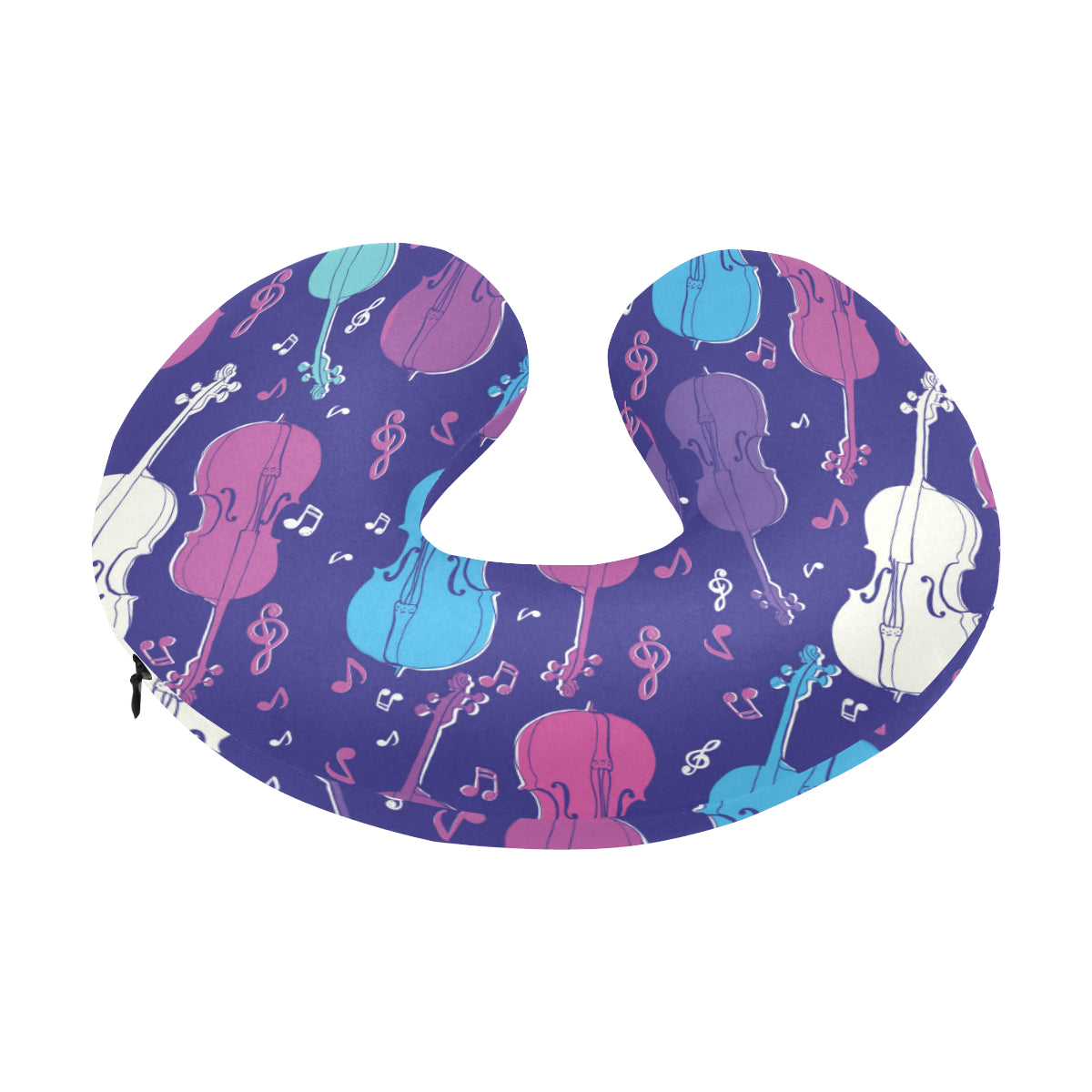 Cello Pattern Print Design 01 U-Shaped Travel Neck Pillow