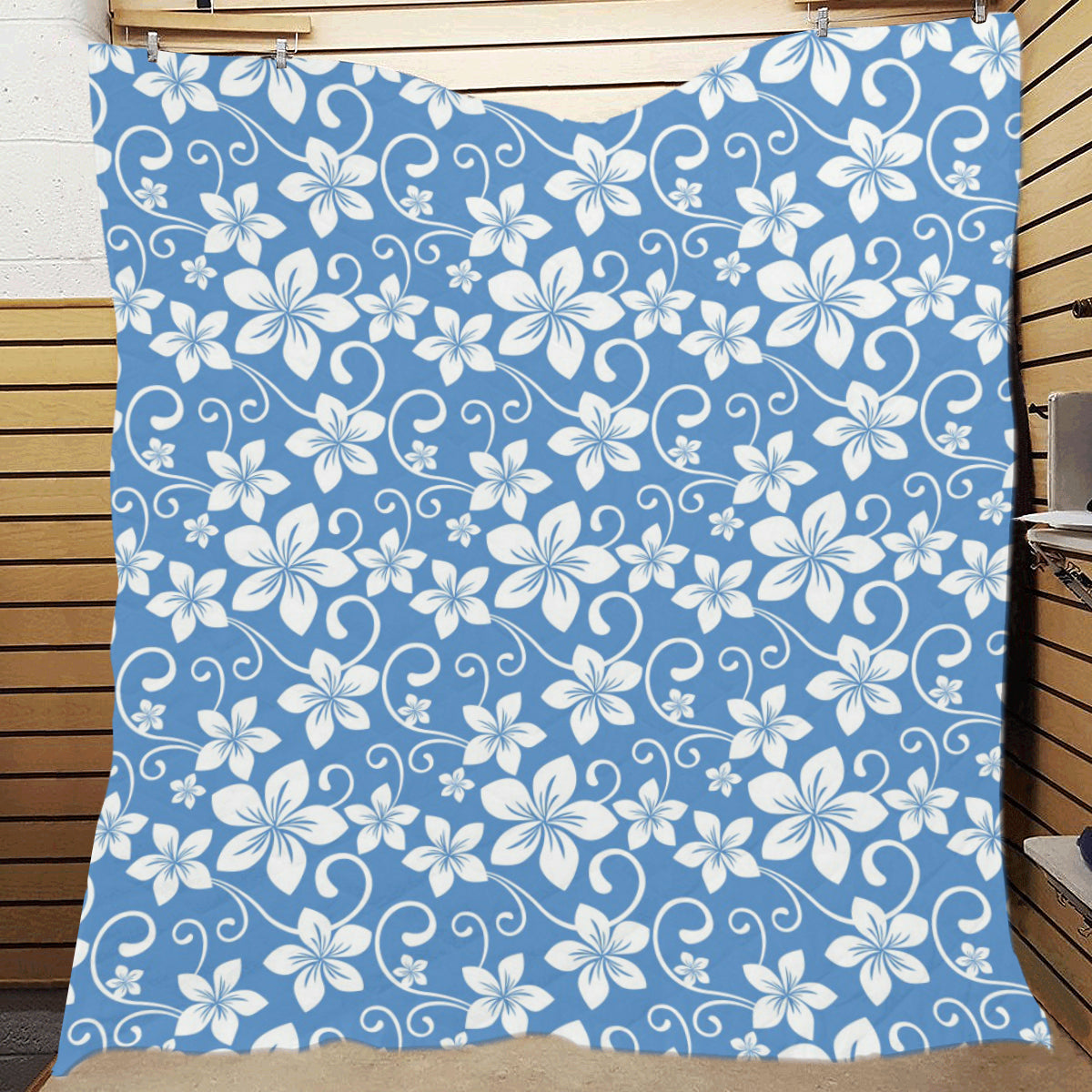 Hibiscus Pattern Print Design HB09 Premium Quilt