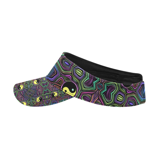 Yin Yang Neon Color Design Print Unisex Sun Visor
