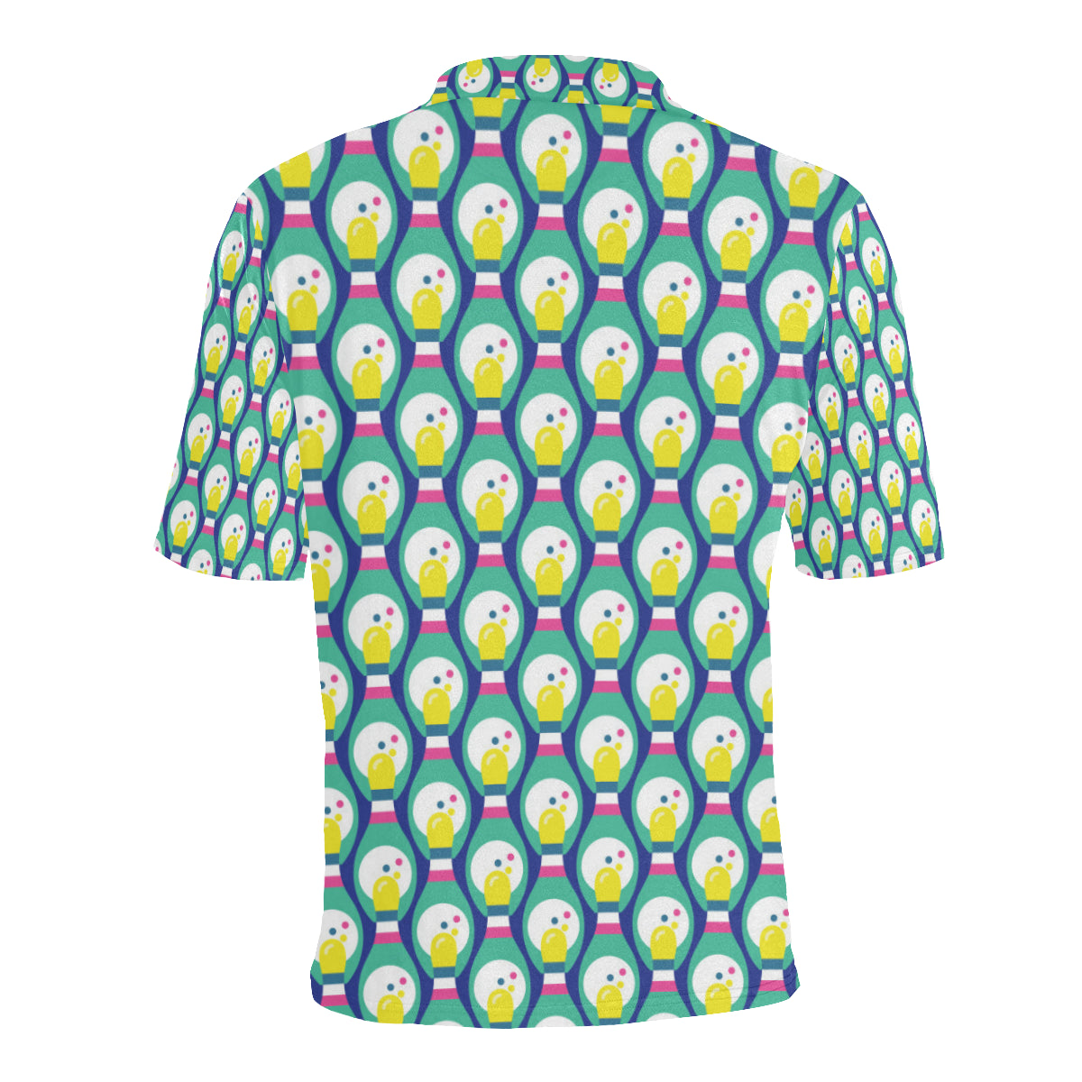 Bowling Pattern Print Design 04 Men Polo Shirt
