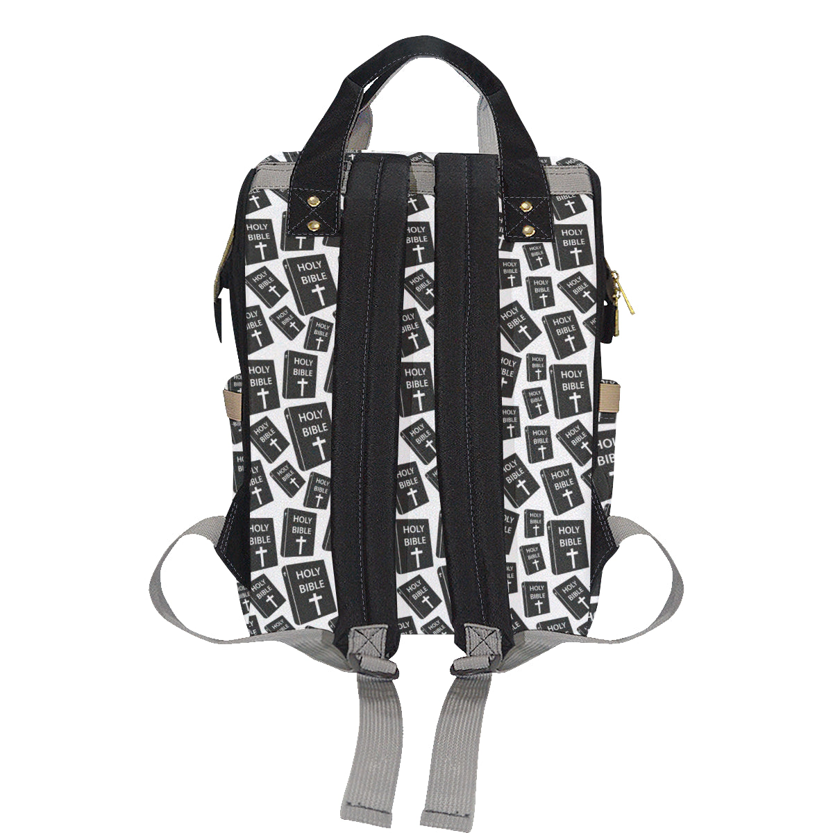 Christian Holy Bible Book Pattern Diaper Bag Backpack
