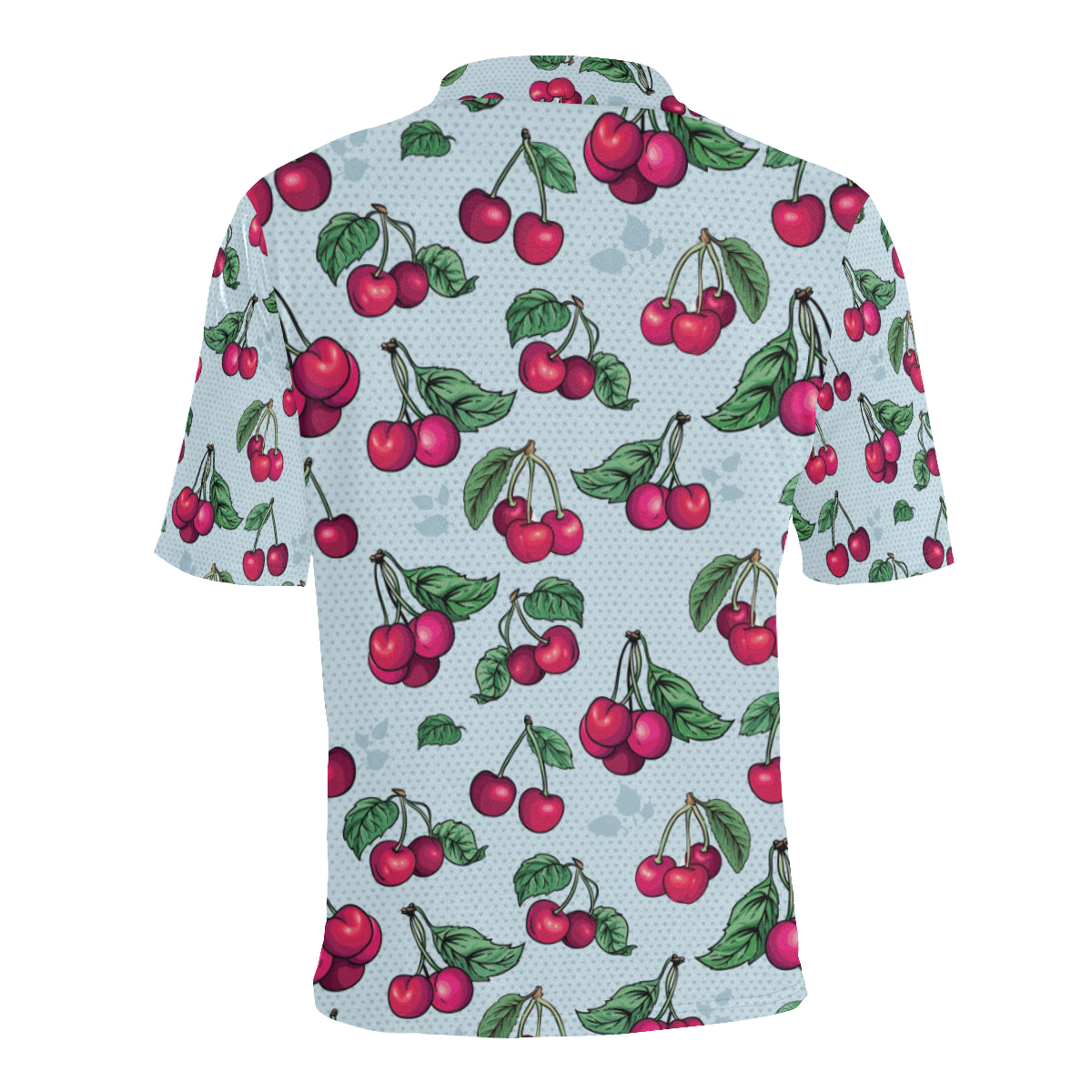 Cherry Pattern Print Design CH01 Men Polo Shirt