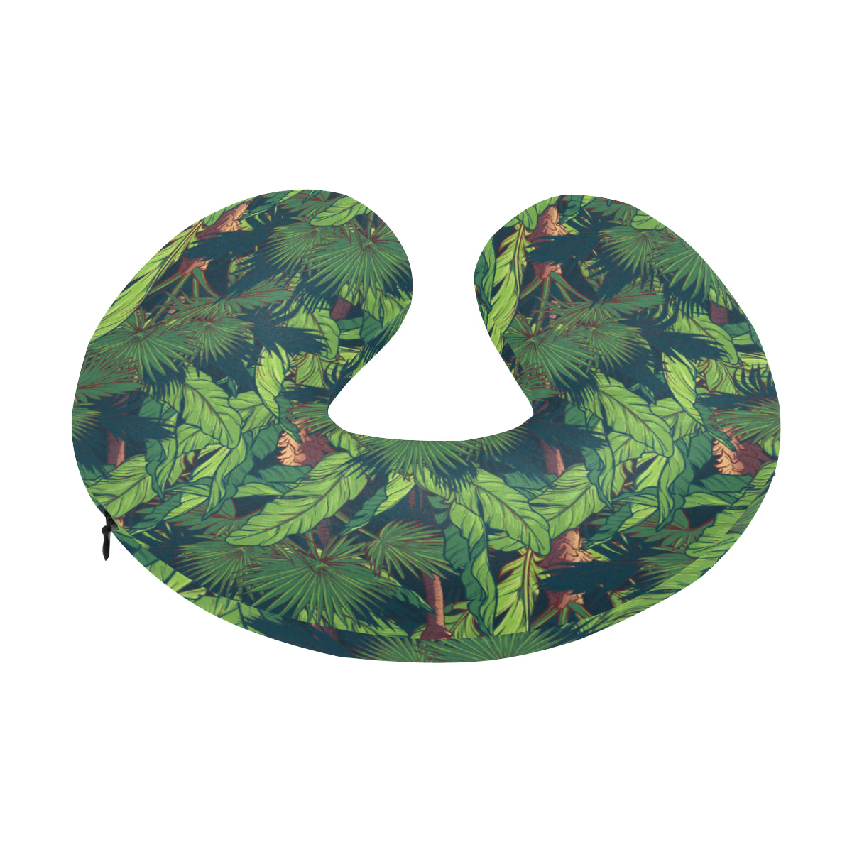 Rainforest Pattern Print Design A01 U-Shaped Travel Neck Pillow