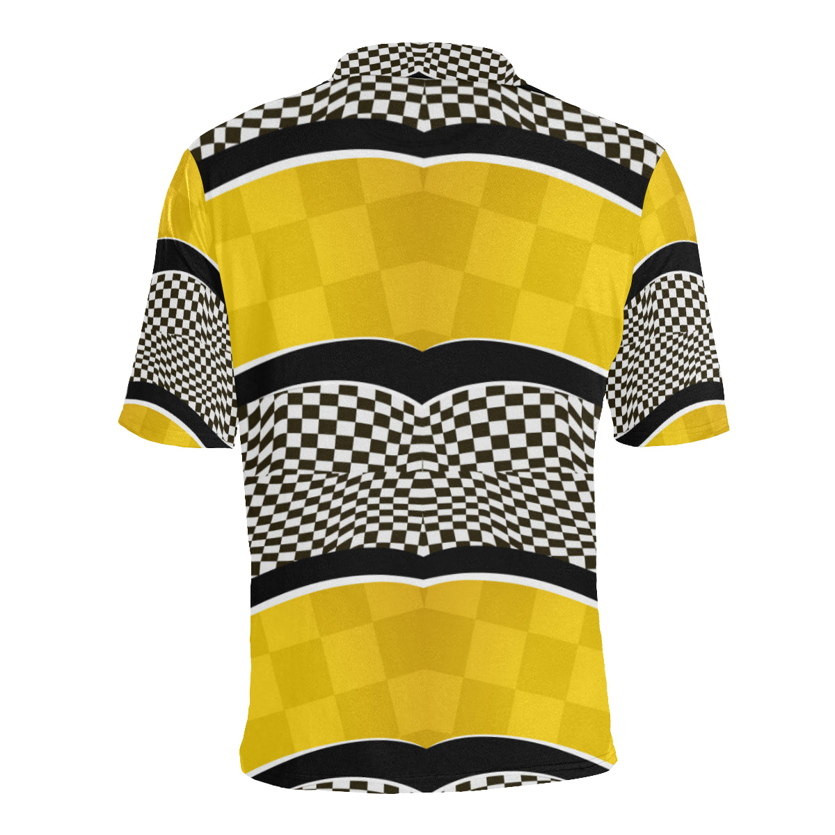 Checkered Pattern Print Design 02 Men Polo Shirt