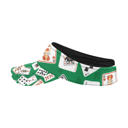 Poker Cards Pattern Print Design A03 Unisex Sun Visor