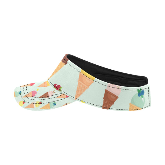 Ice Cream Pattern Print Design 03 Unisex Sun Visor