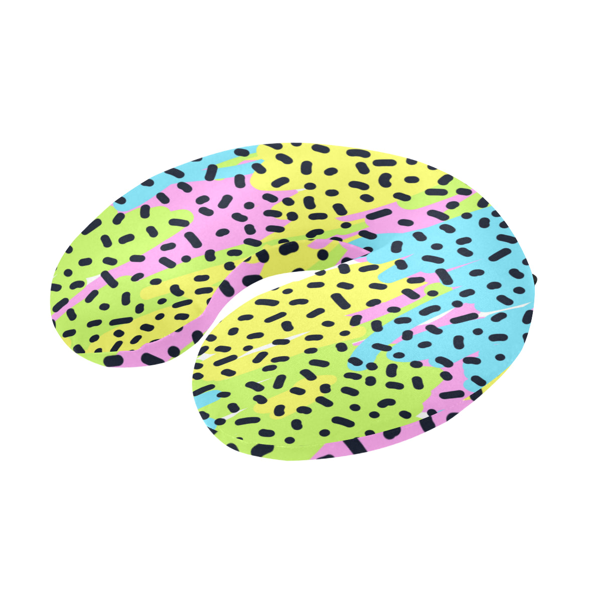 90s Pattern Print Design 2 U-Shaped Travel Neck Pillow