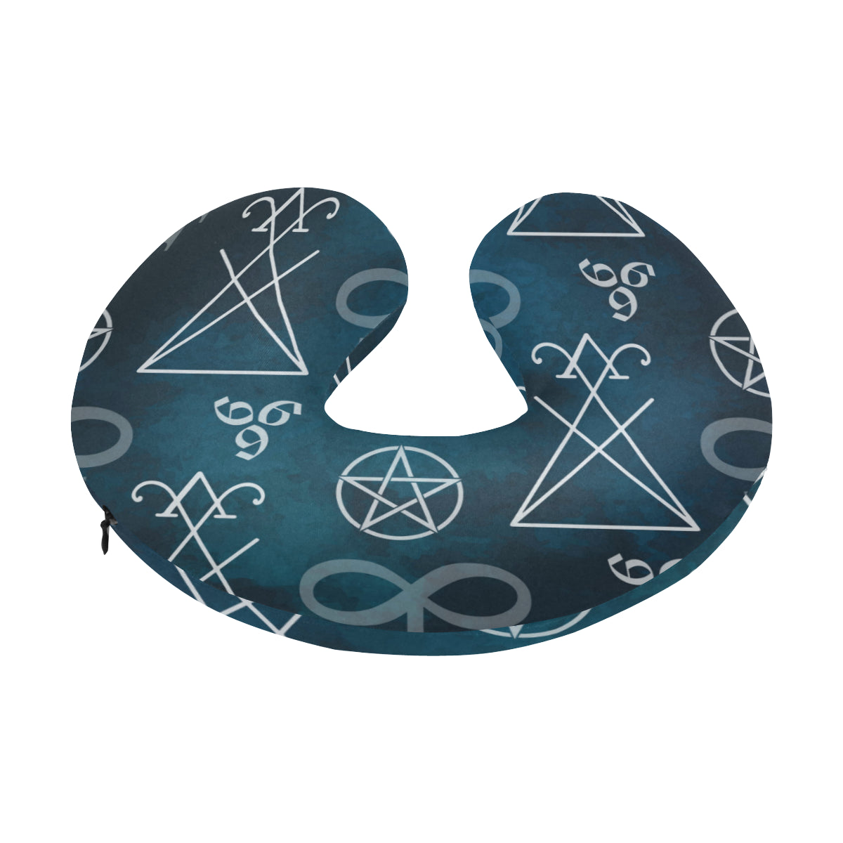 Pentagram Pattern Print Design A03 U-Shaped Travel Neck Pillow