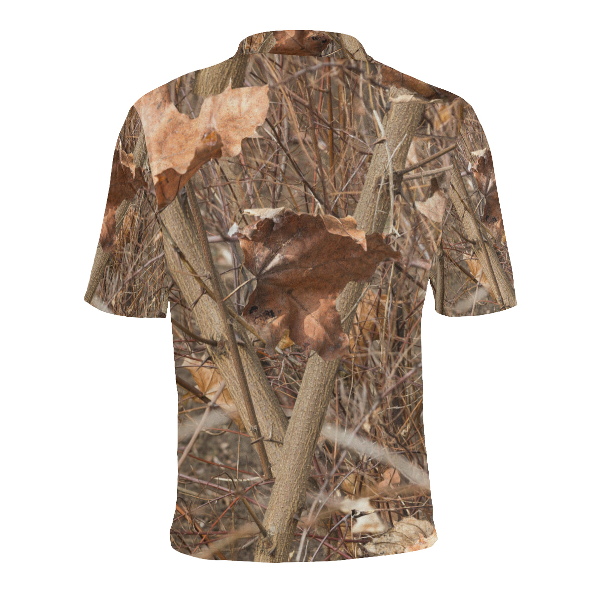 Camo Realistic Tree Forest Autumn Print Men Polo Shirt