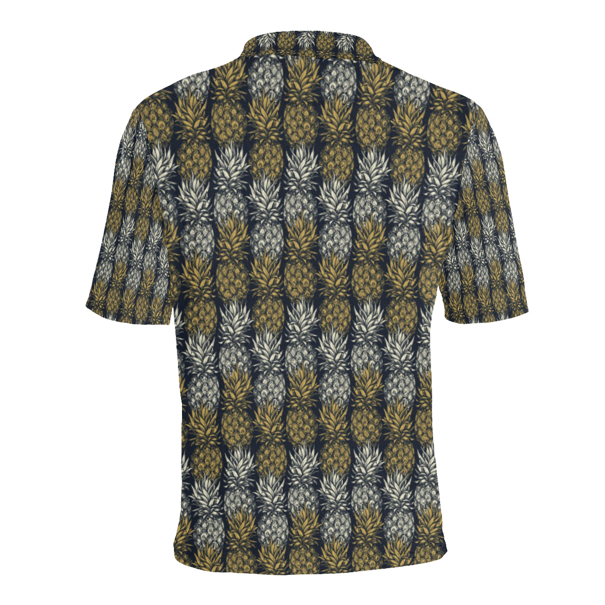 Pineapple Print Design Pattern Men Polo Shirt