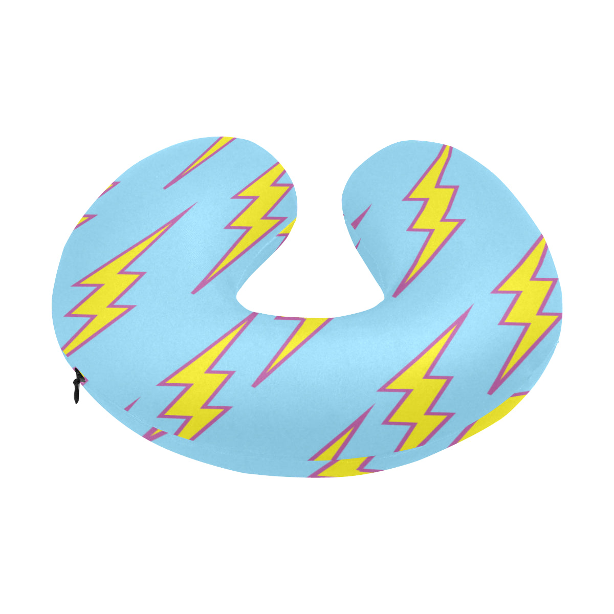 Lightning Thunder Pattern Print Design 02 U-Shaped Travel Neck Pillow