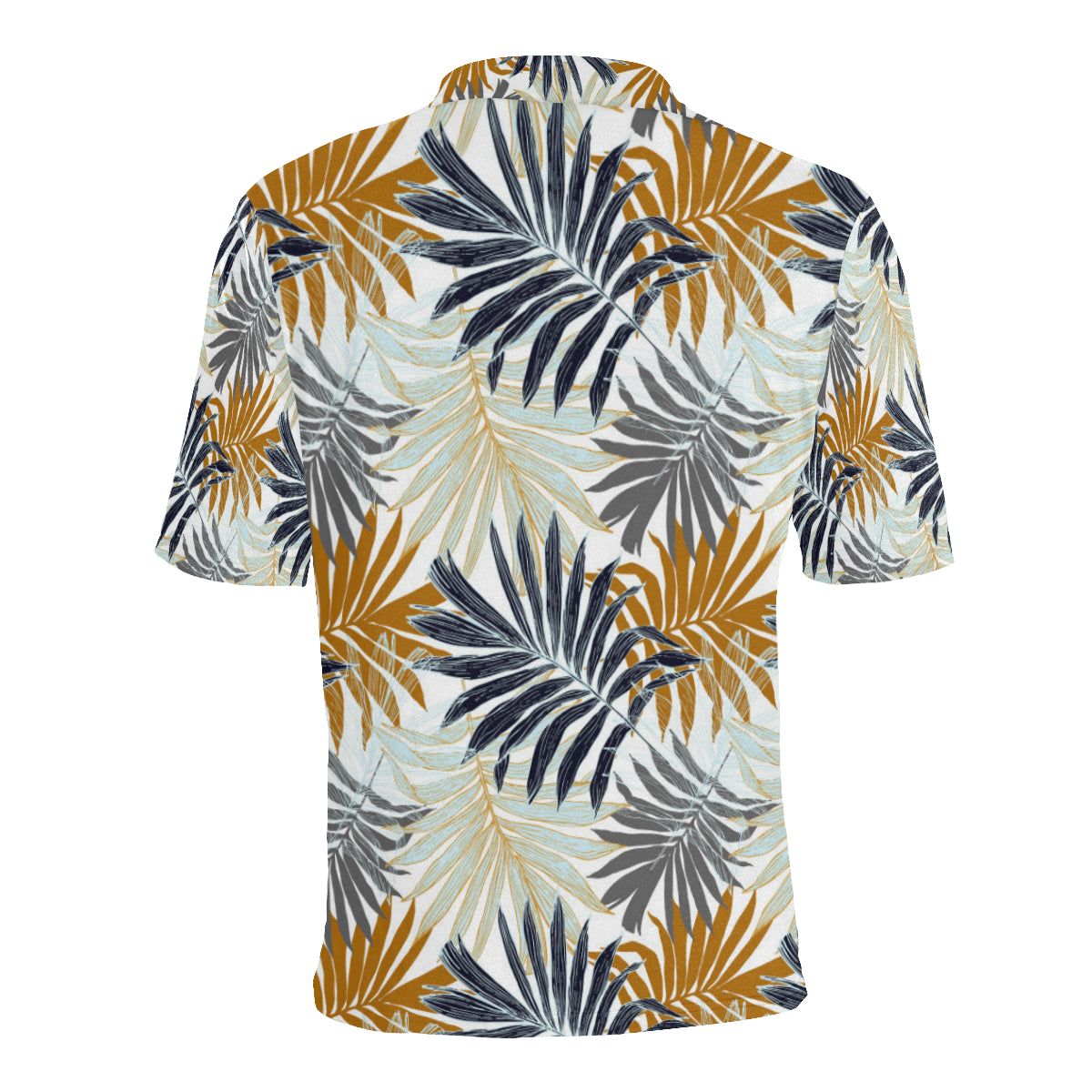 Colorful Tropical Palm Leaves Men Polo Shirt