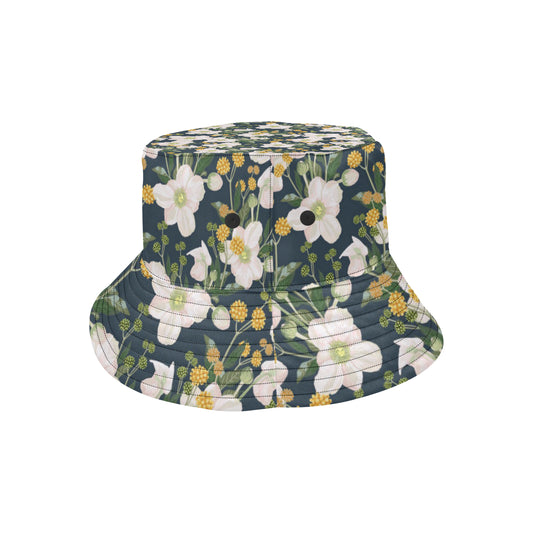 Anemone Pattern Print Design AM04 Unisex Bucket Hat