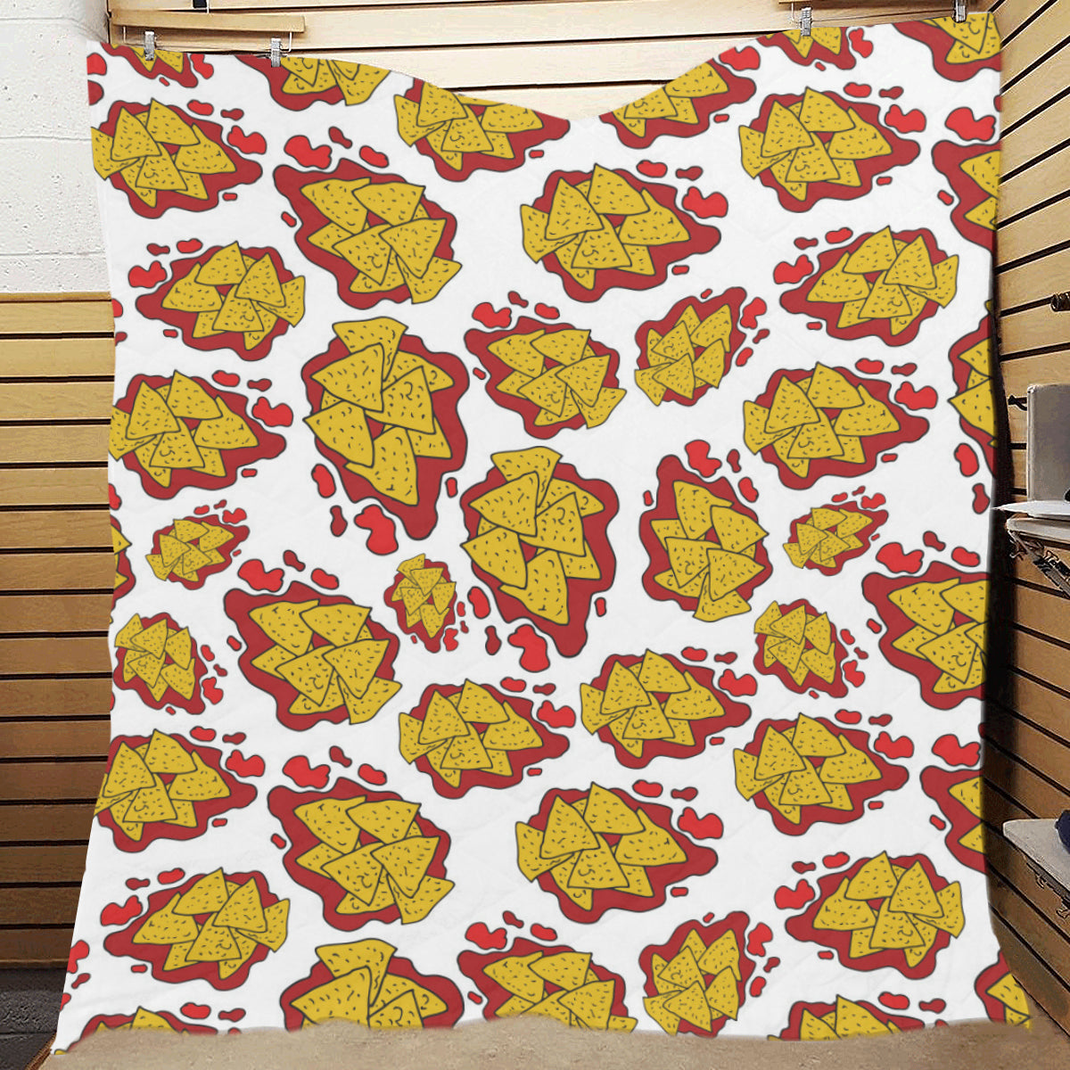 Nachos Pattern Print Design A03 Premium Quilt