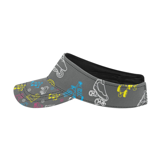 Roller skate Pattern Print Design A02 Unisex Sun Visor