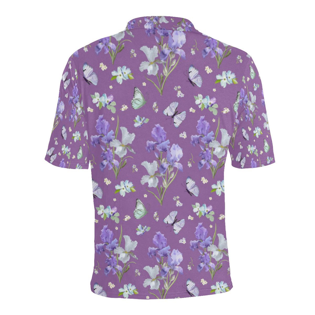 Iris Pattern Print Design IR09 Men Polo Shirt