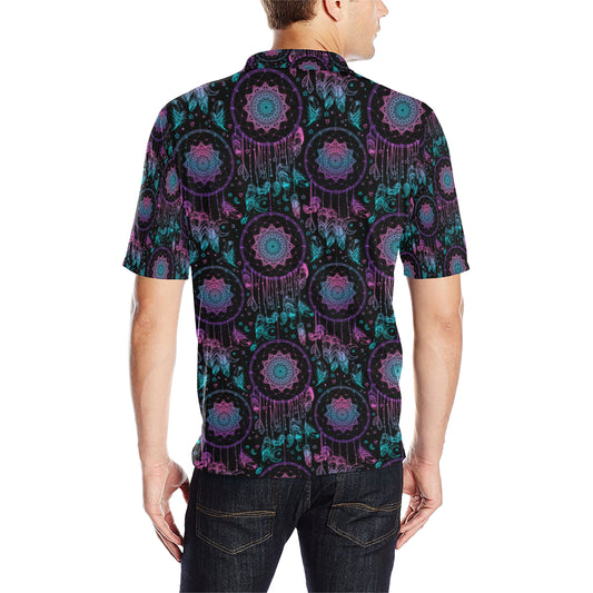 Dream catcher boho mandala Men Polo Shirt