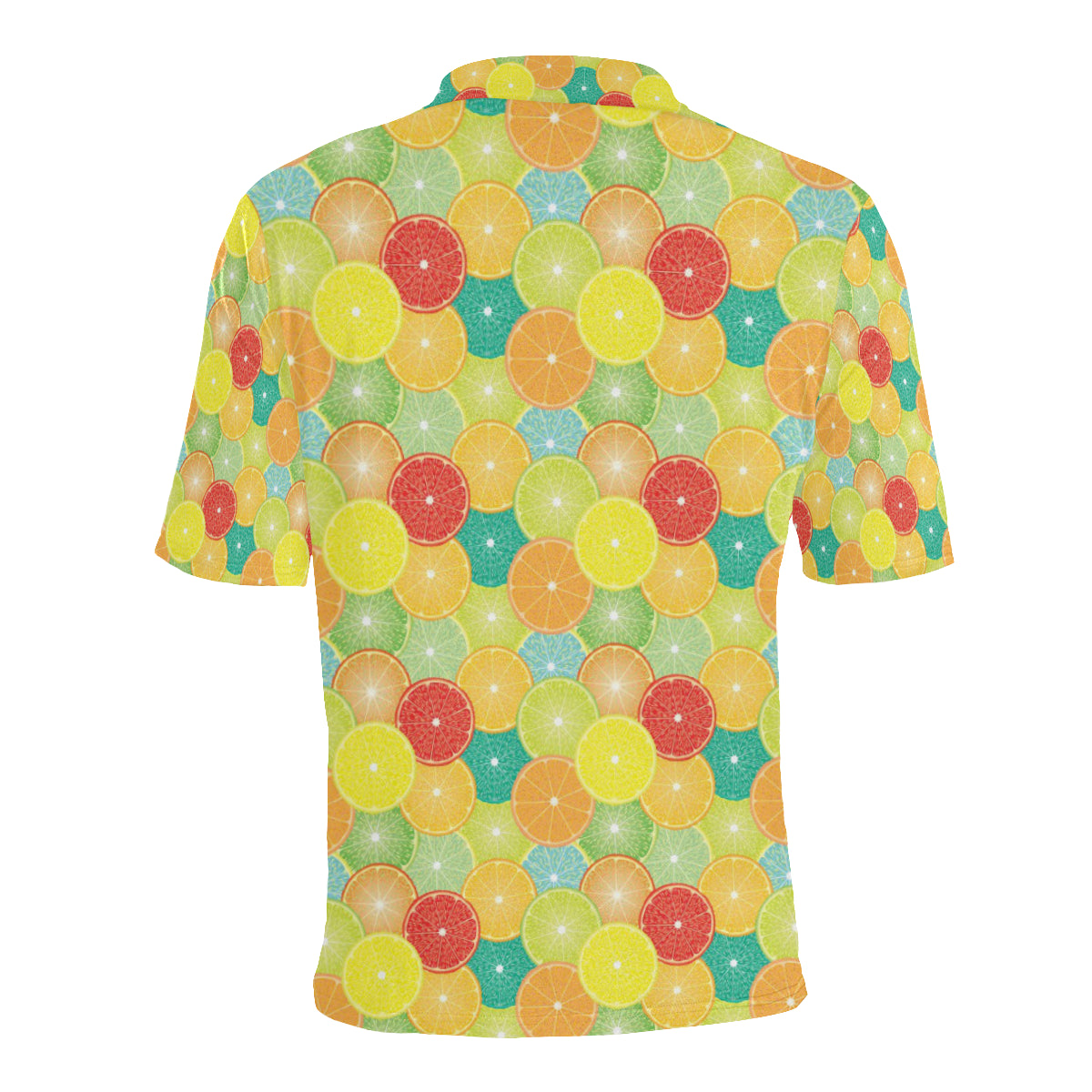 Citrus Pattern Print Design 01 Men Polo Shirt