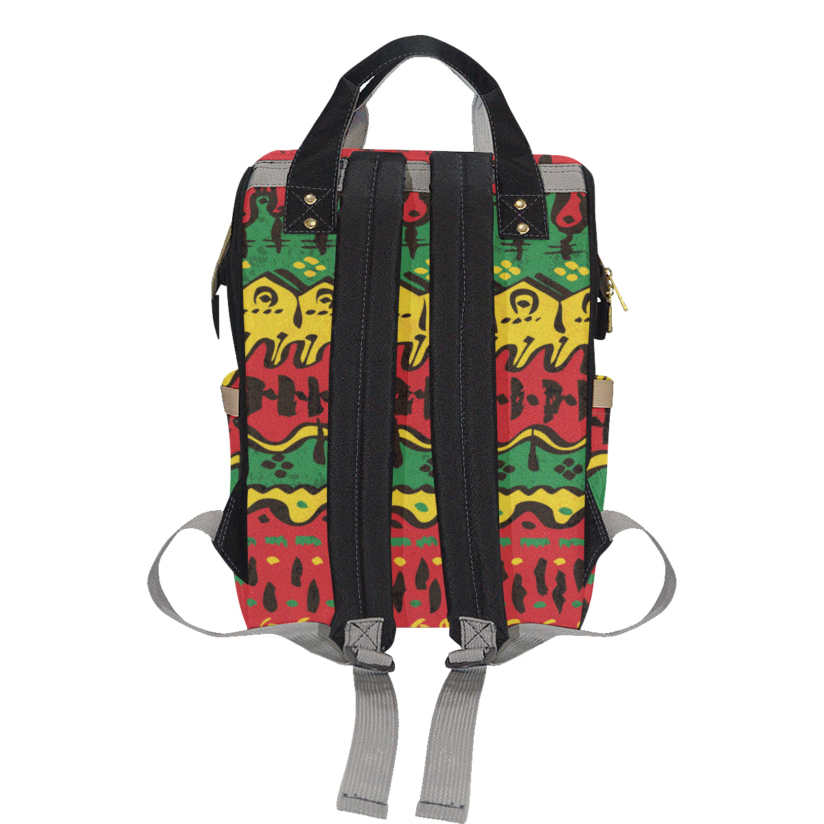 Rasta Pattern Print Design A01 Diaper Bag Backpack