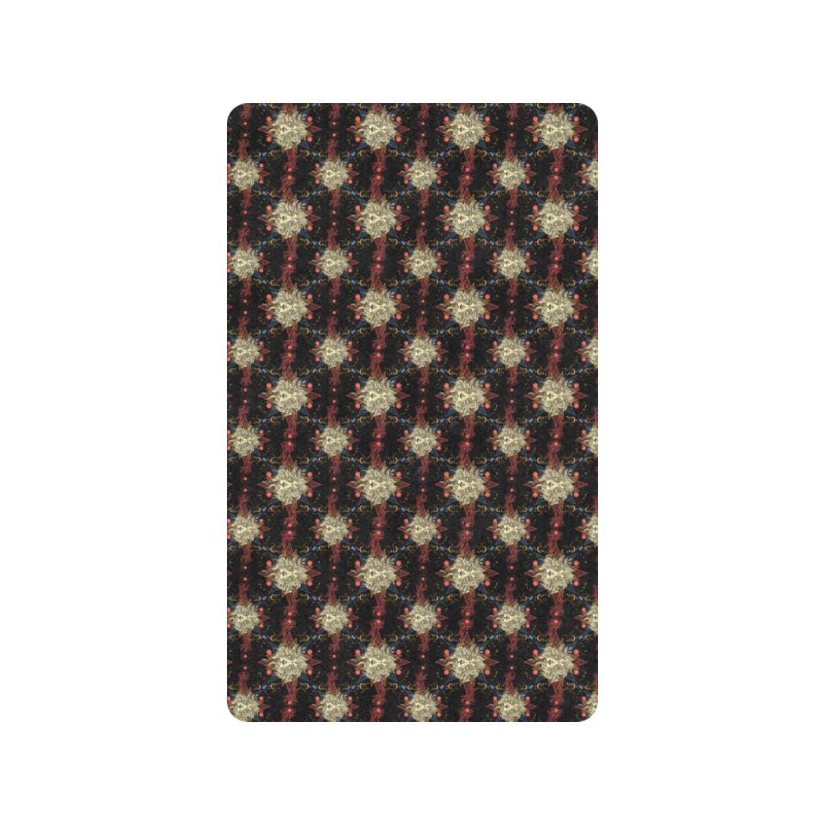 Zodiac Leo Pattern Design Print Rubber Doormat