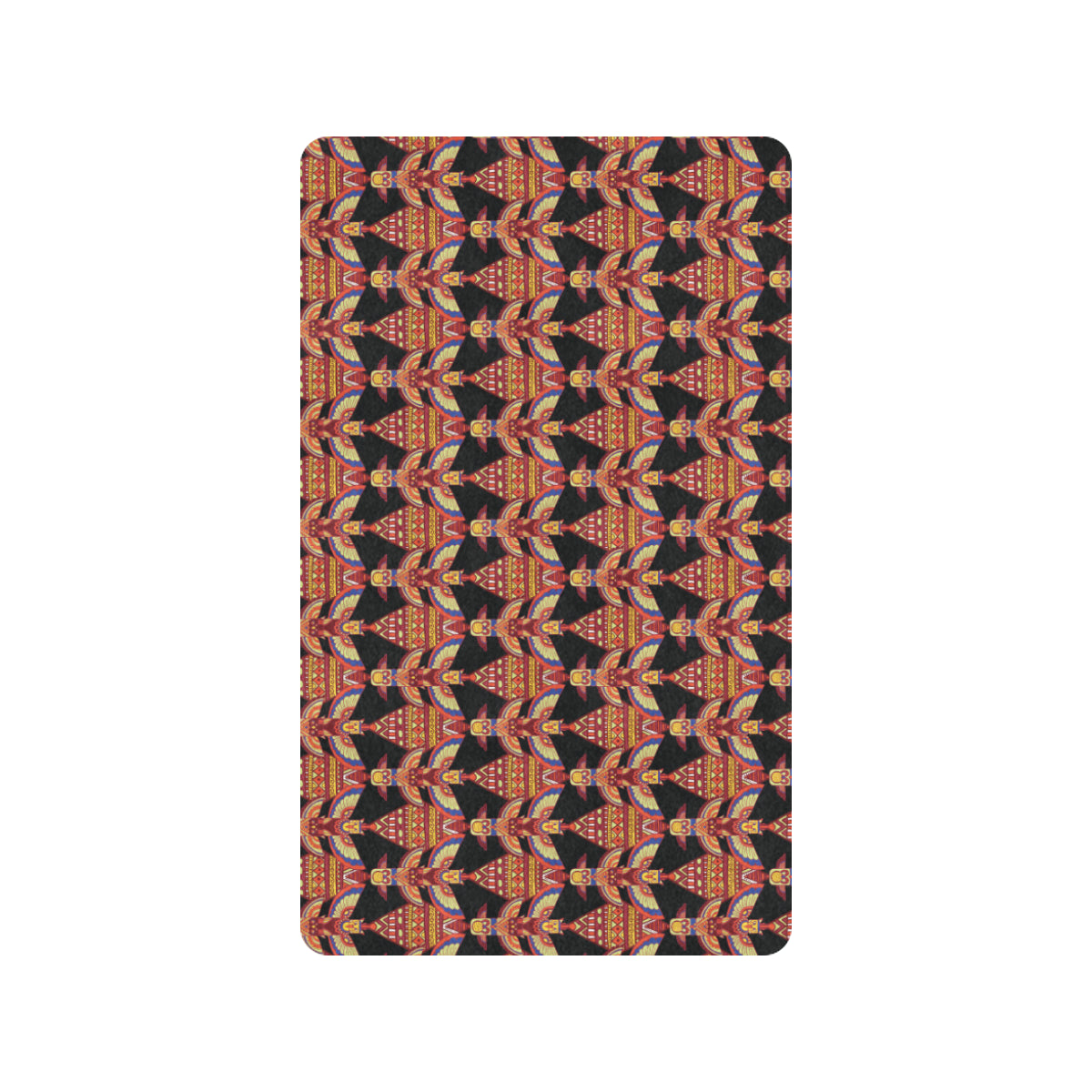 Totem Pole Print Rubber Doormat