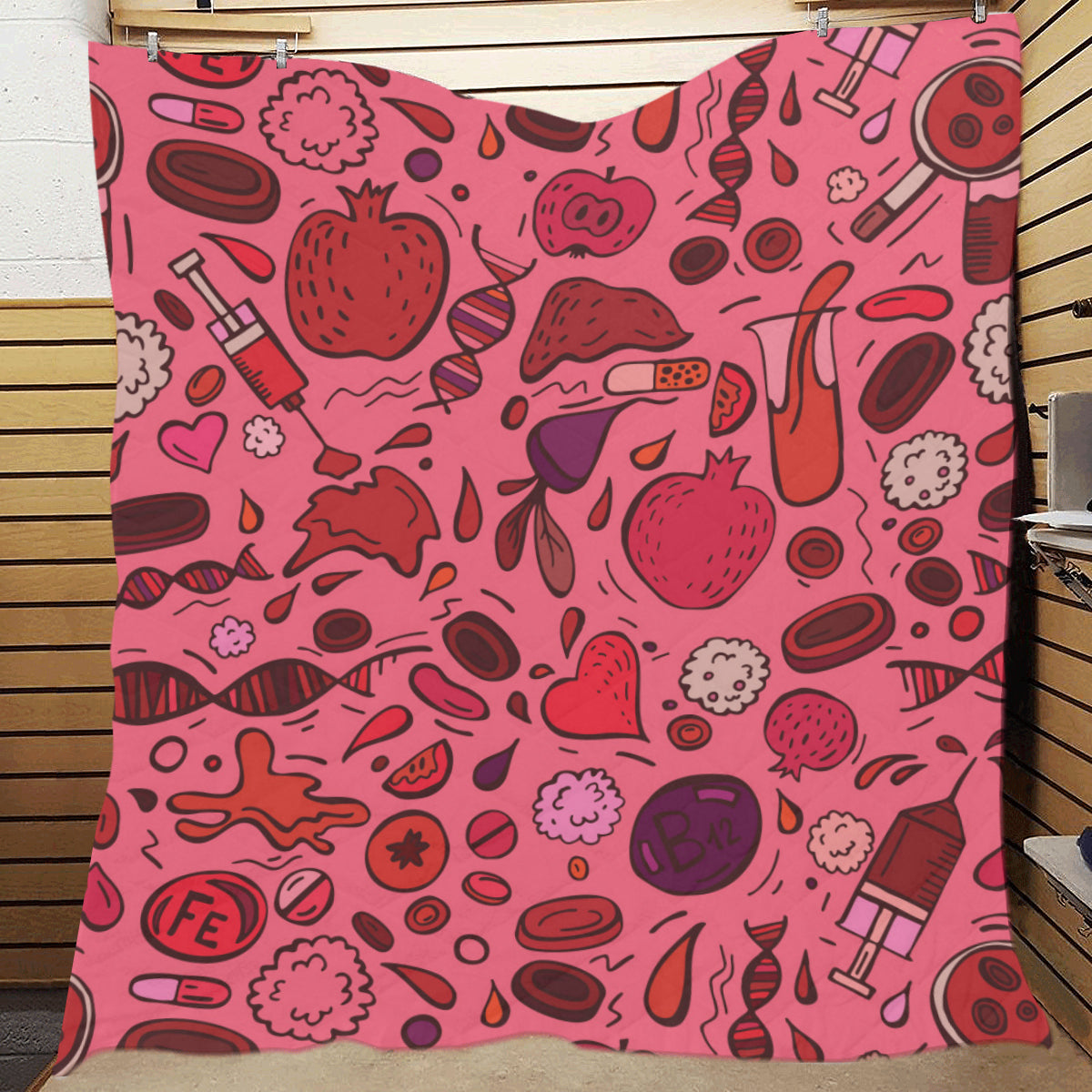 Phlebotomist Pattern Print Design A01 Premium Quilt
