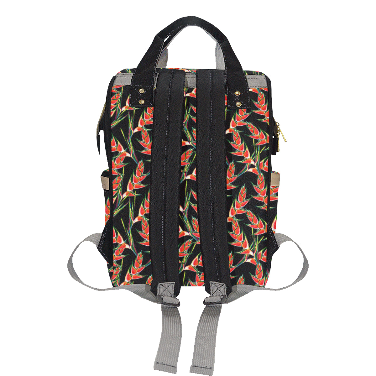 Heliconia Pattern Print Design HL010 Diaper Bag Backpack