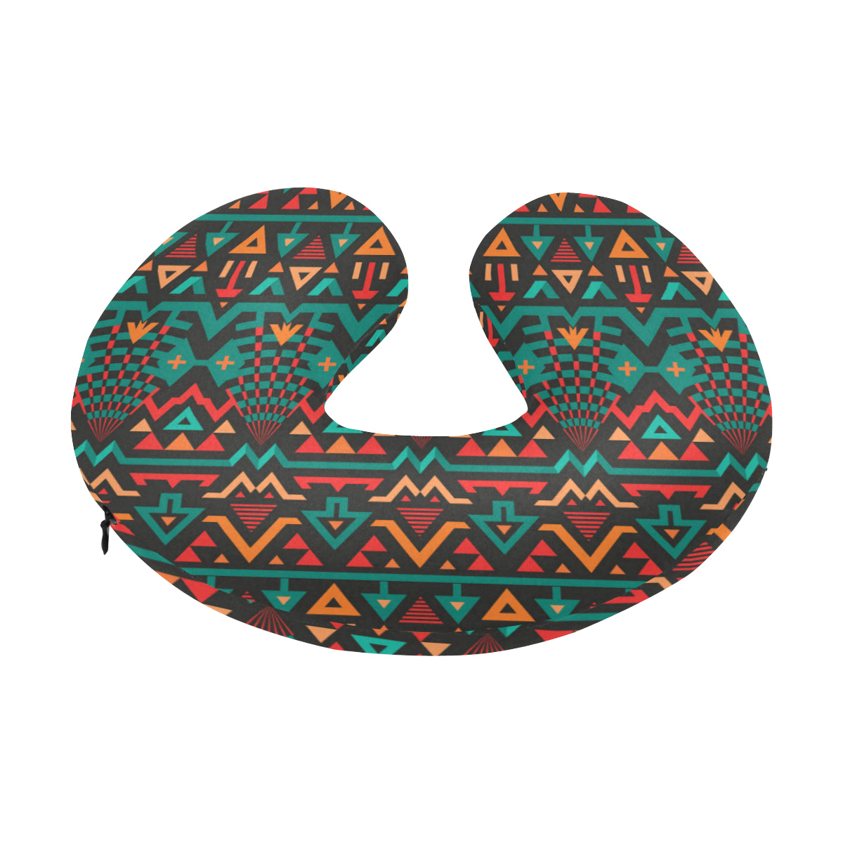 Aztec Pattern Print Design 04 U-Shaped Travel Neck Pillow