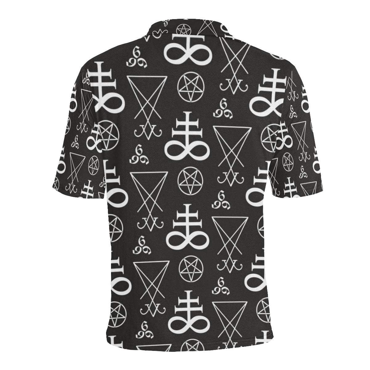 Pentagram Pattern Print Design A04 Men Polo Shirt