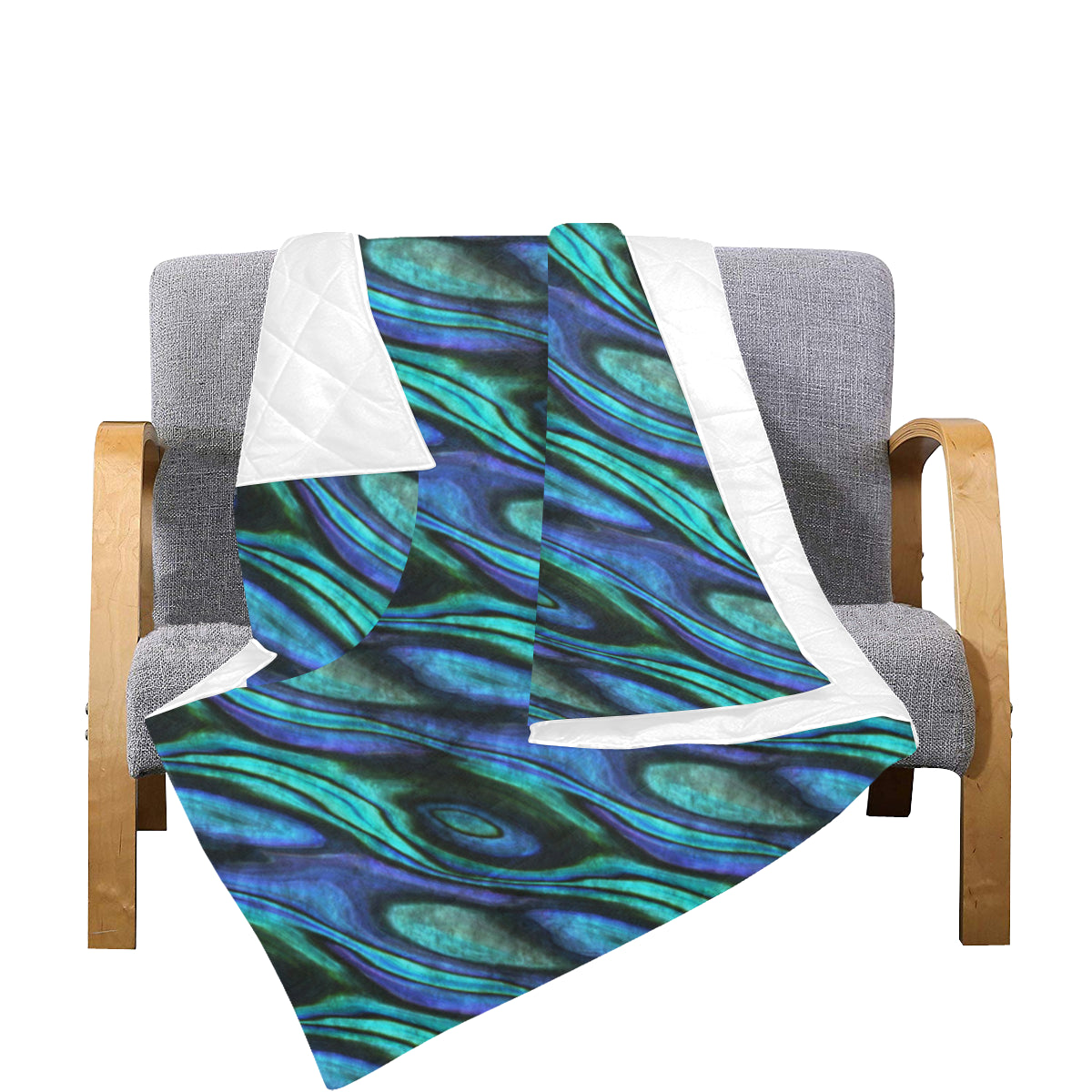 Abalone Pattern Print Design 03 Premium Quilt